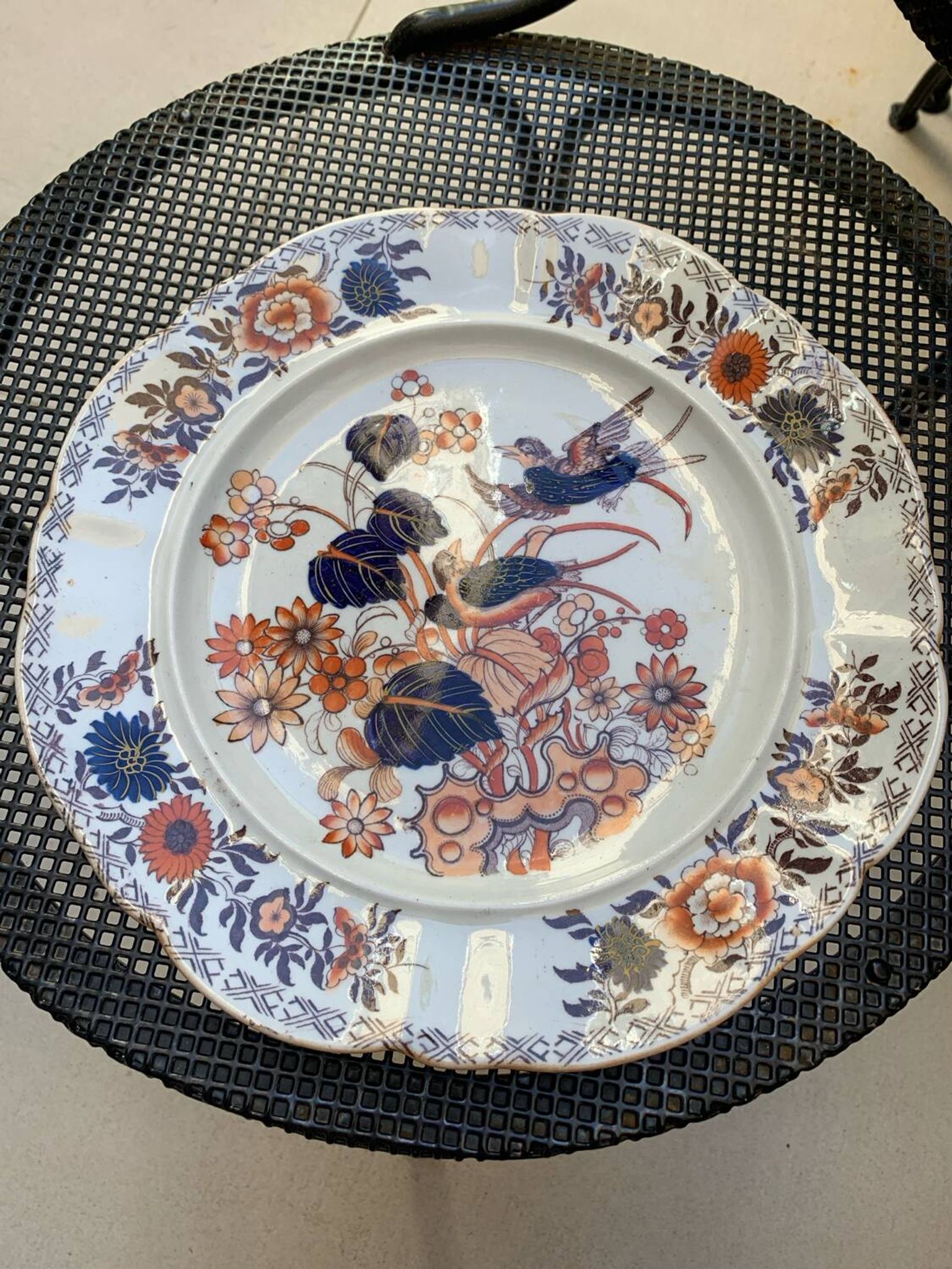 Ironstone Mason's Porcelain Plate