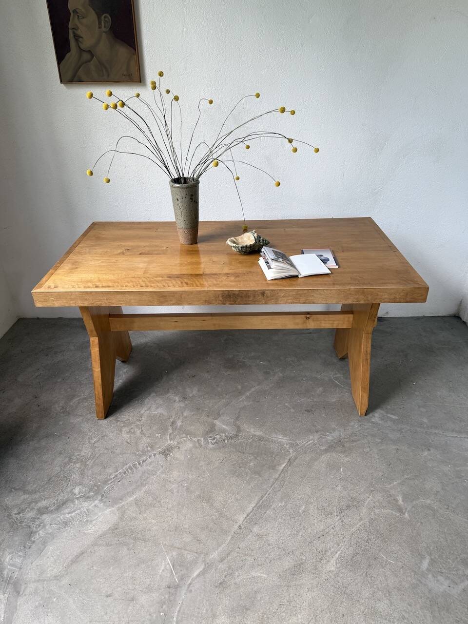 1950s beech mountain furniture table