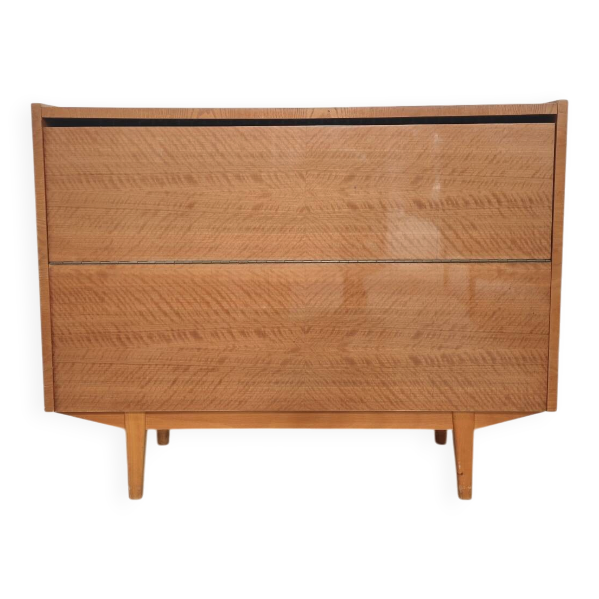 Wooden storage chest for linen or toys Jitona Sobeslav 1960