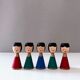 5 candlesticks, vintage decoration Erzgebirge