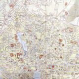 Vintage map of Marseille 1970