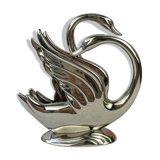 Tin mail holder couple of swans