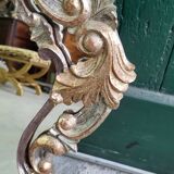 MIRROR IN LOUIS XV STYLE WITH GILDING AND SILVERING