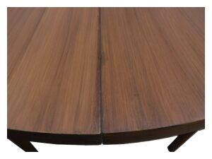 Extendable table set and 4 scandinavian dining chairs in teak 1960