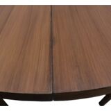 Extendable table set and 4 scandinavian dining chairs in teak 1960