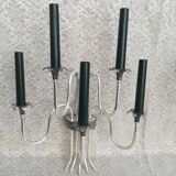 Silver bronze wall lights