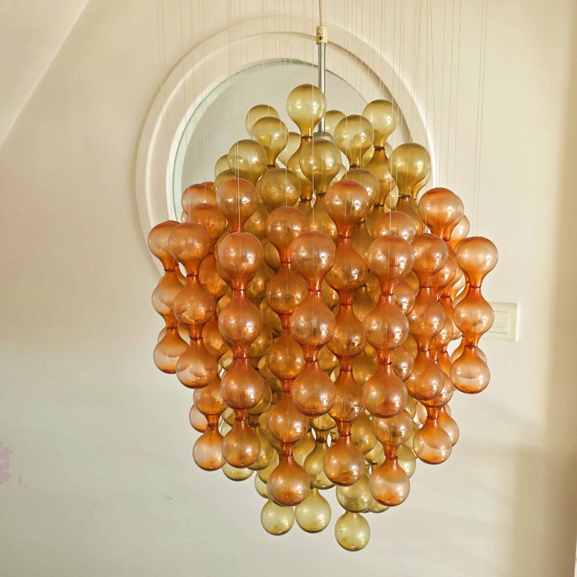 Vintage 1970s pendant light in the style of Verner Panton