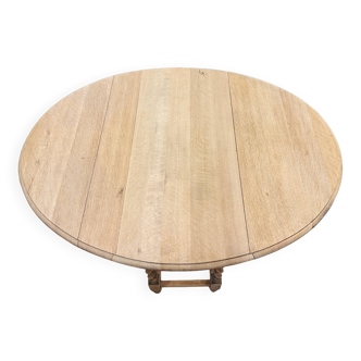 Petite table Gateleg en chêne vernis