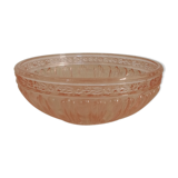 Pink glass bowl
