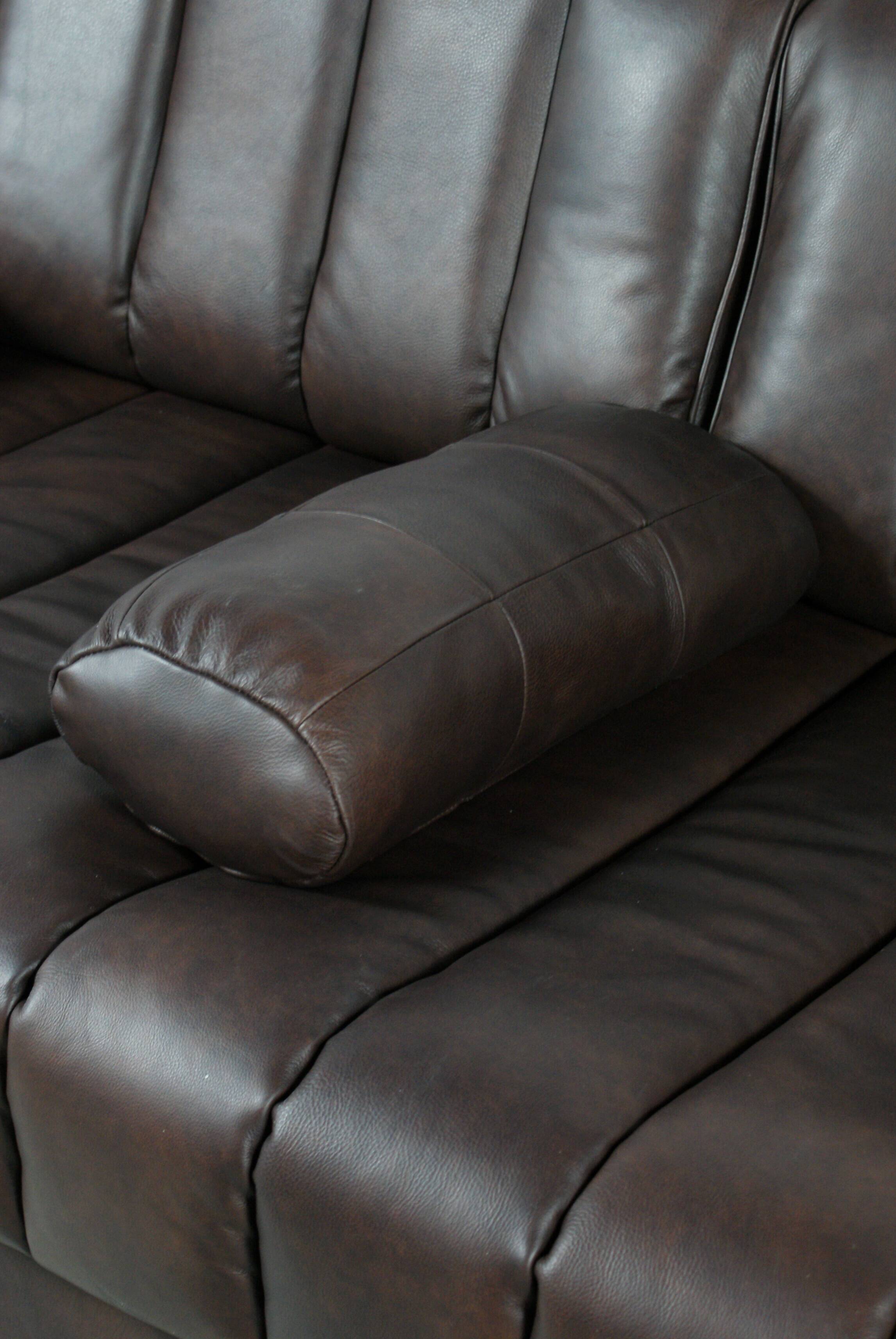 DS-85 Vintage Brown Leather Sofa by De Sede