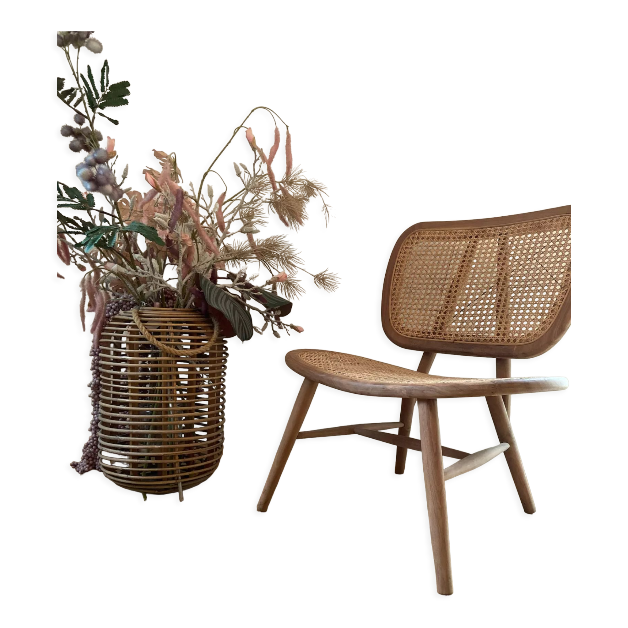 Rattan lounge chair