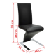 Un lot de 6 chaises design