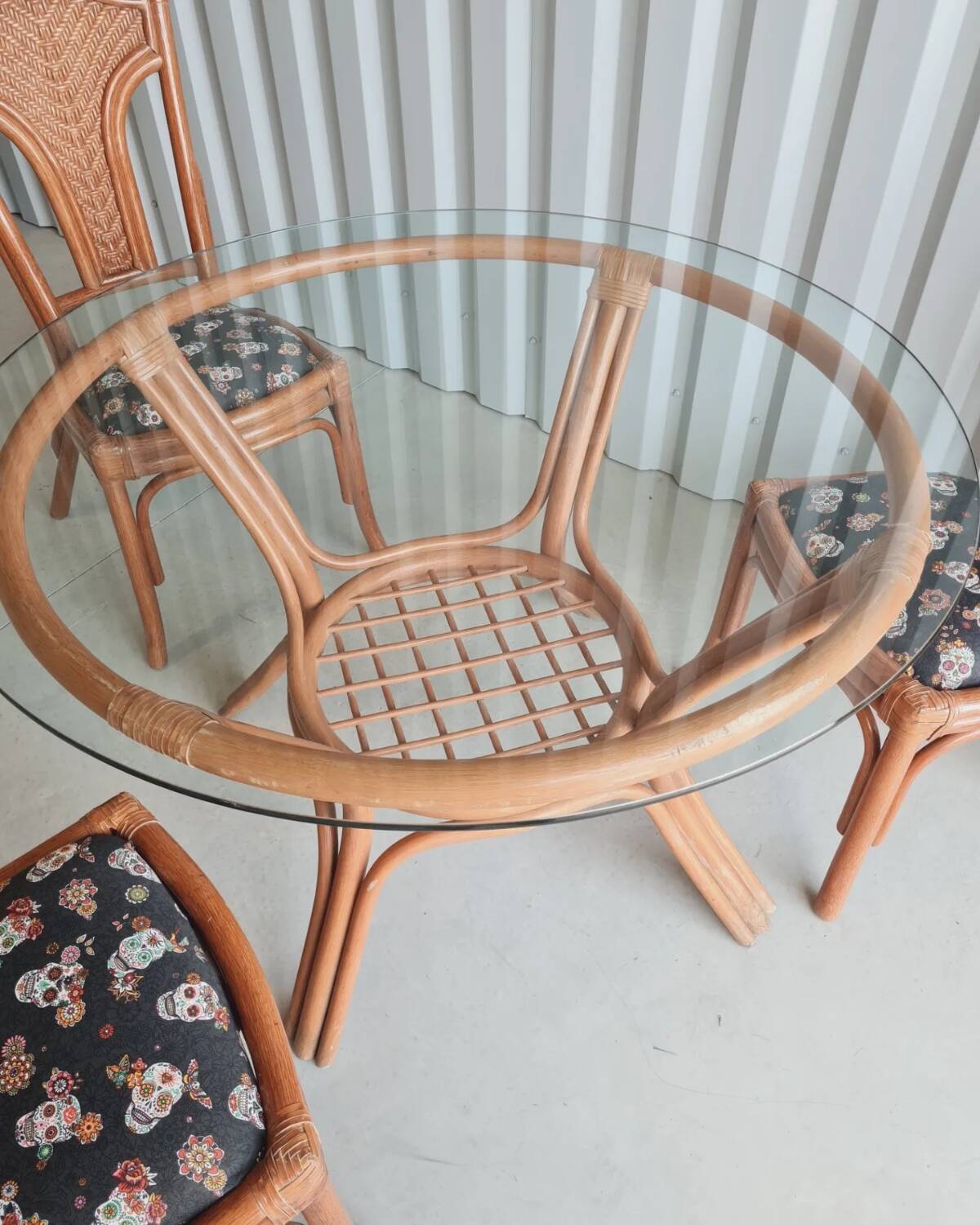 Rattan garden furniture