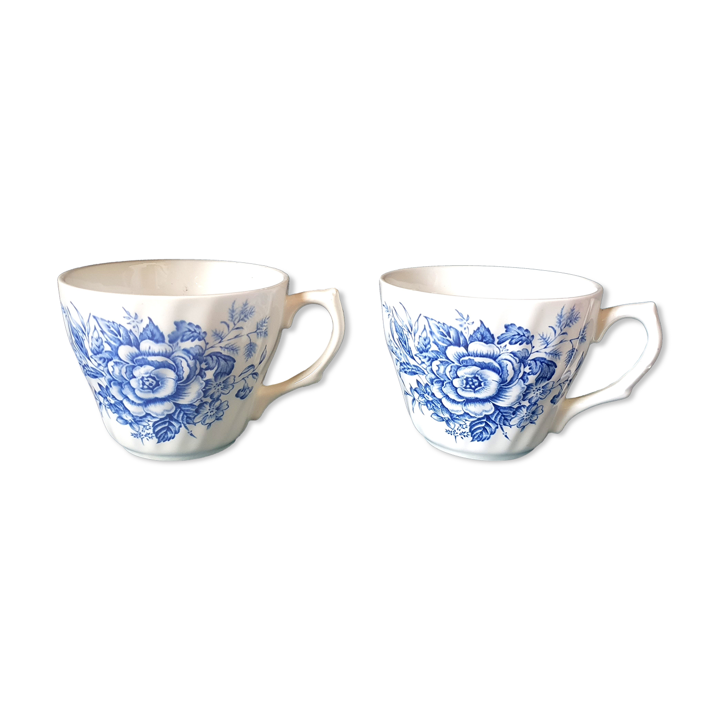 Duo of English porcelain cups