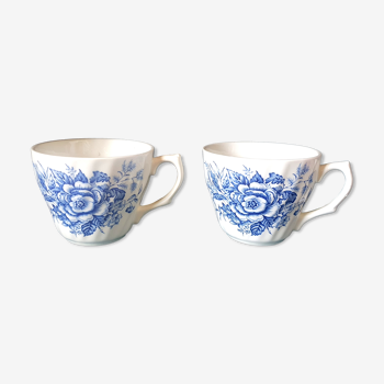 Duo of English porcelain cups