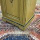 19th century English bedside table in painted fir