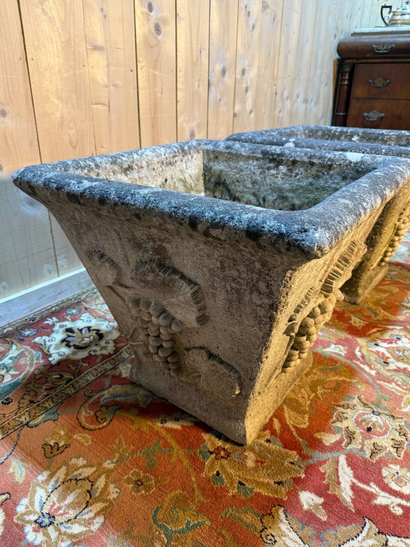 Pair of stone planters