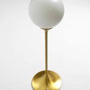 1960s table or floor lamp with a large glass ball from Sölken Leuchten