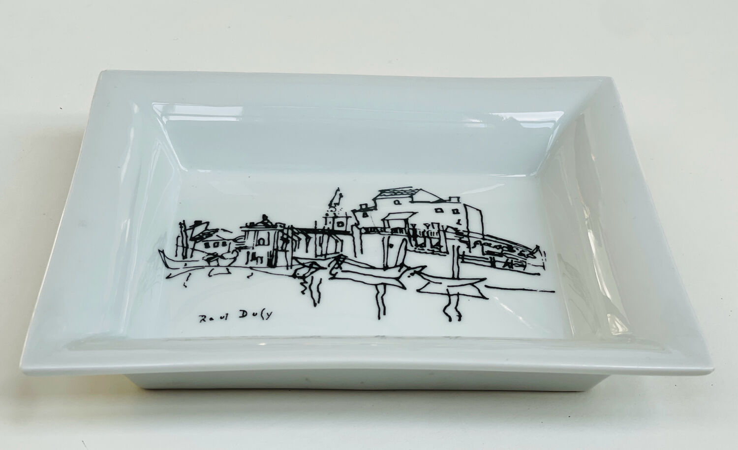 Limoges porcelain catchall - Raoul Dufy design - 1968 edition