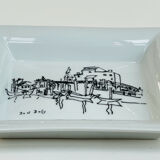 Limoges porcelain catchall - Raoul Dufy design - 1968 edition
