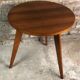Vintage pedestal table in beech veneer 50'S