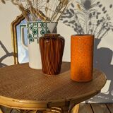 Vase Sarreguemines domino
