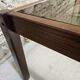 Teak coffee table with smoked glass 1970"