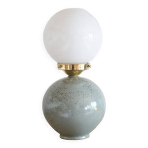 Lampe céramique mouchetée