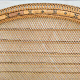 Braided rattan headof