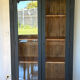 Black display cabinet