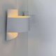 Pair of vintage wall lights, white lacquered metal, Peter Celsing Sweden 1960