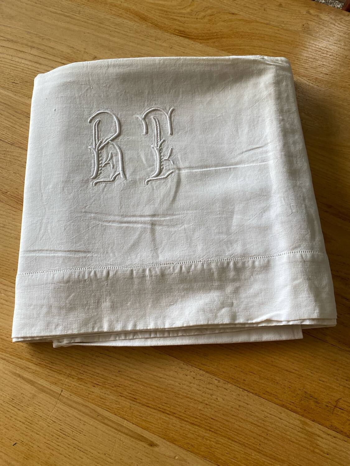 Antique RT monogram sheet