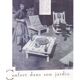 Gilles Sermadiras for Maison et Jardin, “Deauville” rocking chair, France, 1950