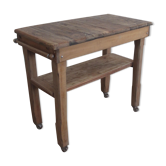 Billot de boucher ancien desserte bois