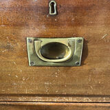 English boat commode in mahogany