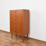 Mid-century swedish teak chest of drawers, 1960s.
