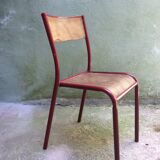 Vintage desk in beech and oak 60s