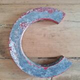 Vintage antique sign letter