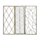 3 elevator grilles in polychrome iron art deco period around 1920-1925
