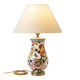 Large Table Lamp - Gien Faience (Peonies Model)