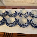 Japanese tea service with cherry blossom decoration in fine porcelain.