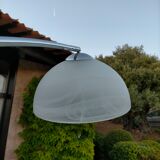 Chrome arc floor lamp