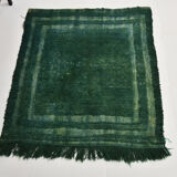 3x3 square green vintage rug 94x105cm