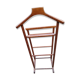 Valet wearing double wood coat rack
