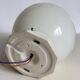 Plafonnier boule en opaline, Art Déco/industriel — années 1930-1950
