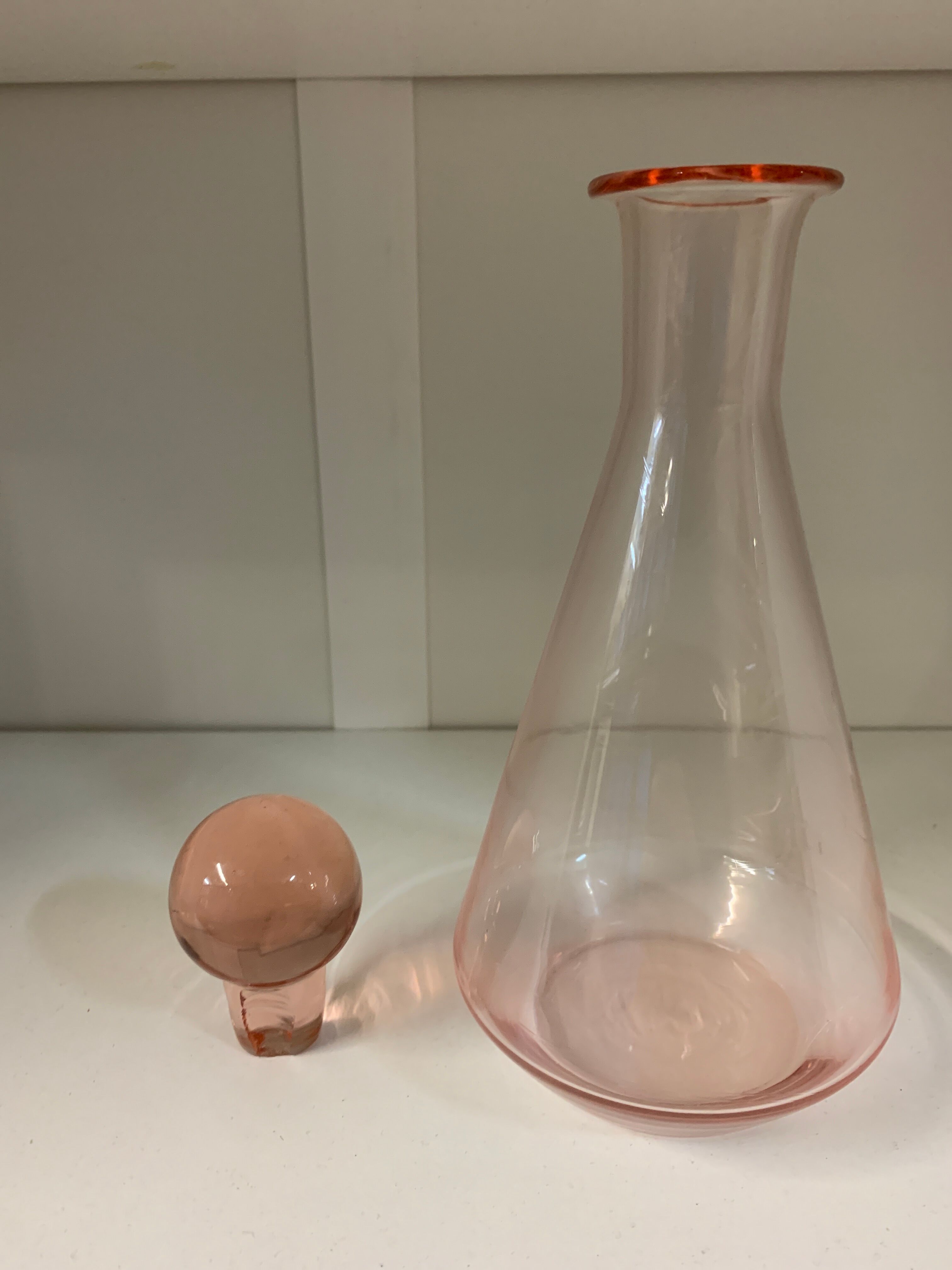 Carafe rose pale 1970