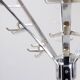 Vintage chrome coat rack with umbrella stand