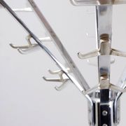 Vintage chrome coat rack with umbrella stand