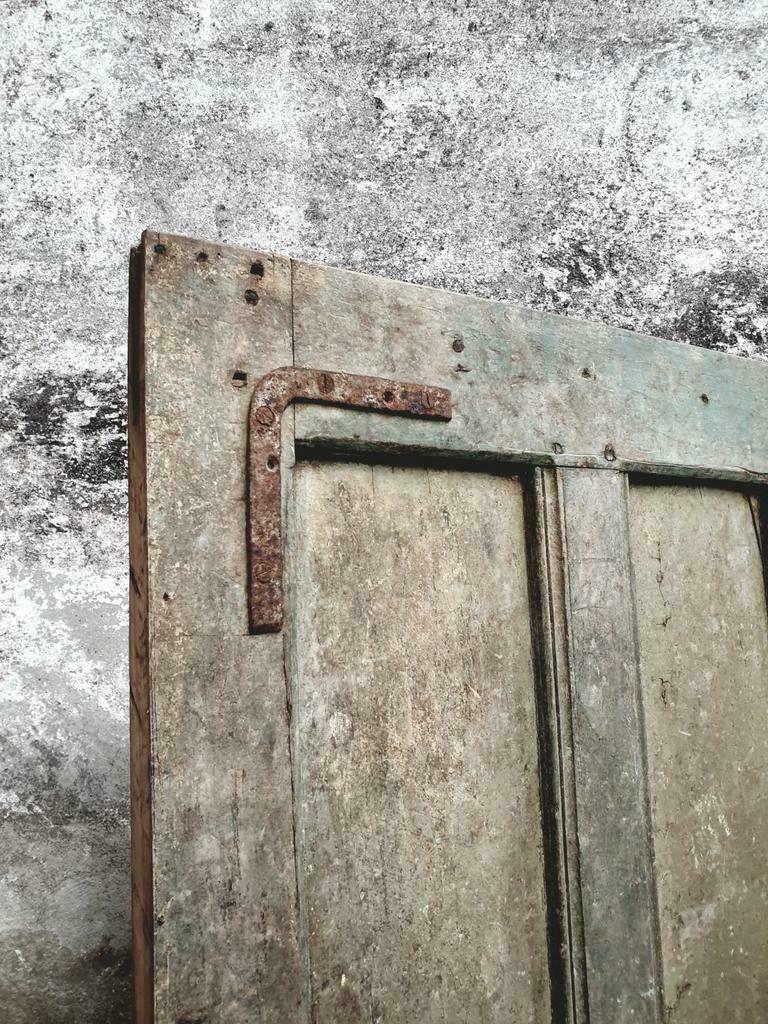 Antique oak sliding door loft door
