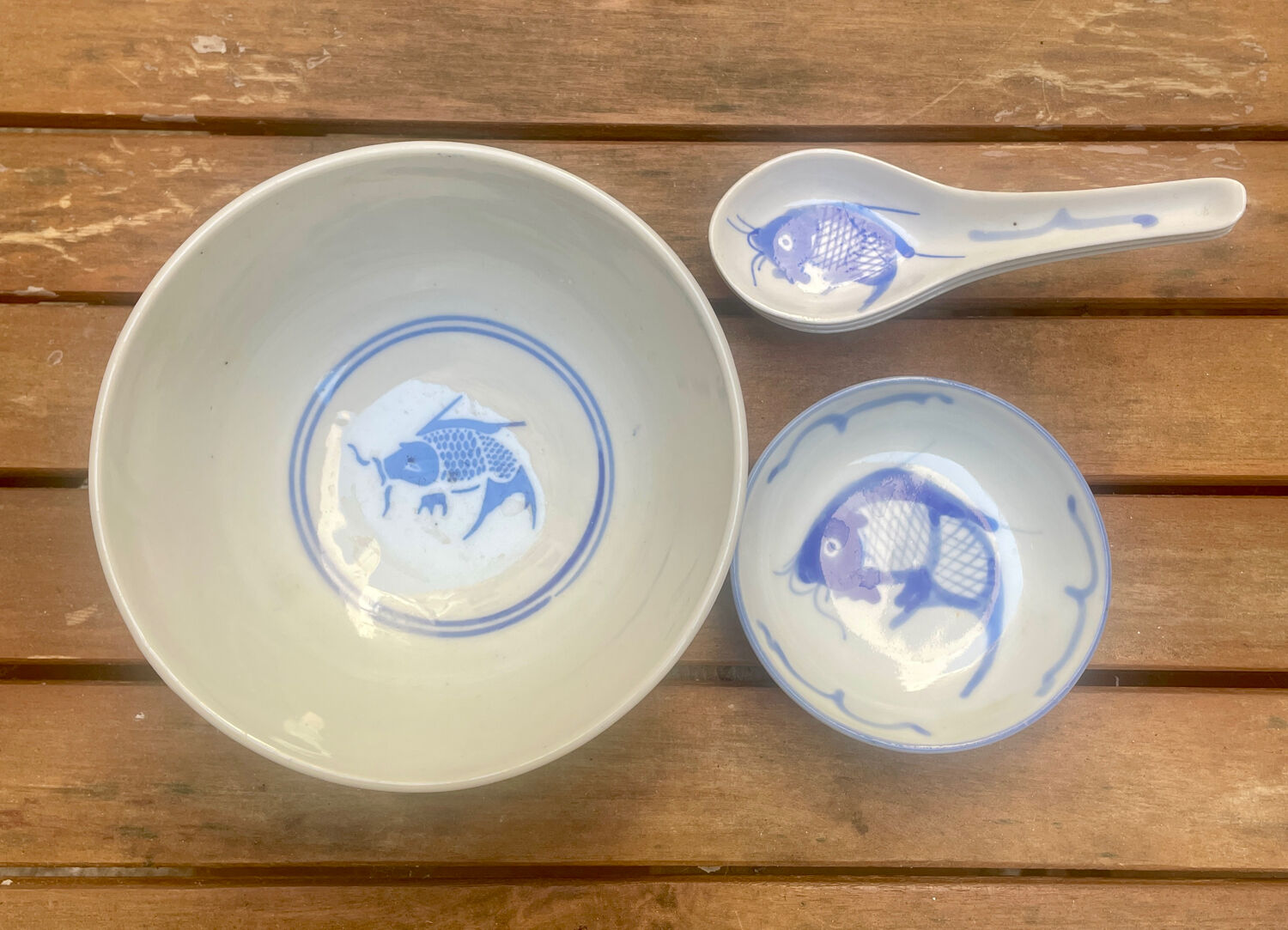 Complete set with Carpe Koi Blue design.